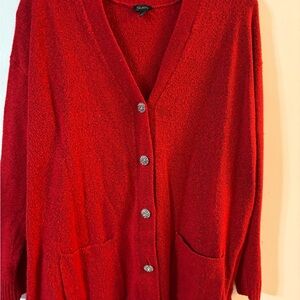 Talbots cardigan sweater with metallic buttons